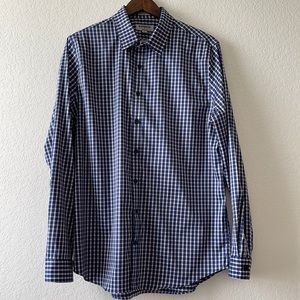 Express performance stretch button up shirt.